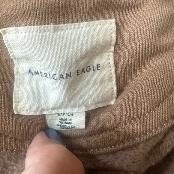 American Eagle Whimsical Skeleton Mushroom Brown Sweatshirt - Picture 4 of 4